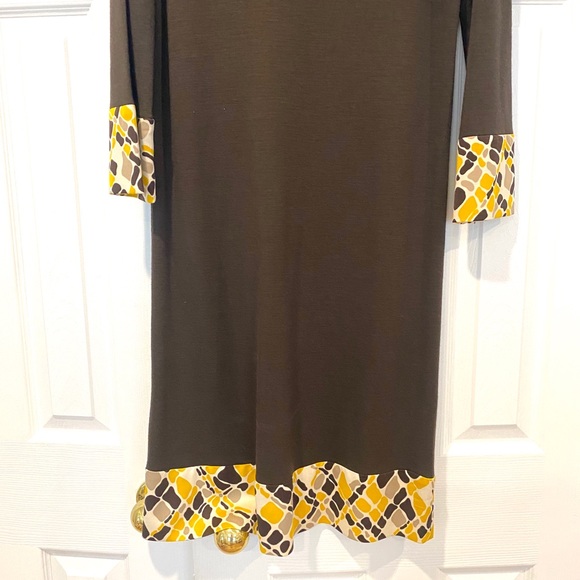 Tory Burch Brown Dress Sz M - Picture 2 of 6